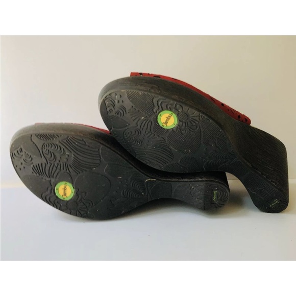 JAMBU WOMEN'S SANDALS SIZE 9M RED SLINBACK VERA RED WEDGE SANDALScj16 - Picture 9 of 9